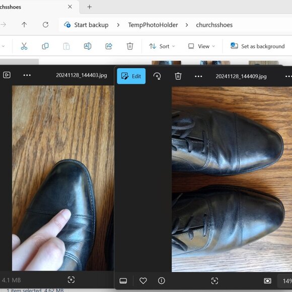 Church's Consul IV Leather Oxford Custom Grade Black Men's Shoes Size 11, 73LAST - Picture 12 of 16